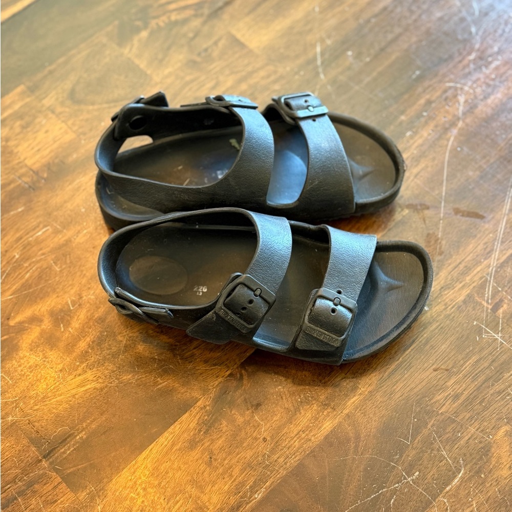 Black Birkenstock EVA Double Strap Sandals